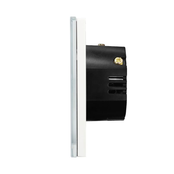 Intrerupator Simplu Cap Scara / Cruce RF433 cu Touch din Sticla LUXION