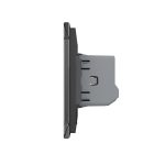 Intrerupator Cap scara / Cruce Wireless cu Touch Livolo din Sticla, Serie Noua