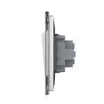 Intrerupator Simplu Mecanic si Cap Scara , 2 Module LIVOLO cu Rama din Sticla – Serie Noua