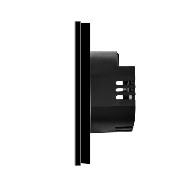 Intrerupator Dublu cu Variator si Touch din Sticla si Rama de Aluminiu LUXION