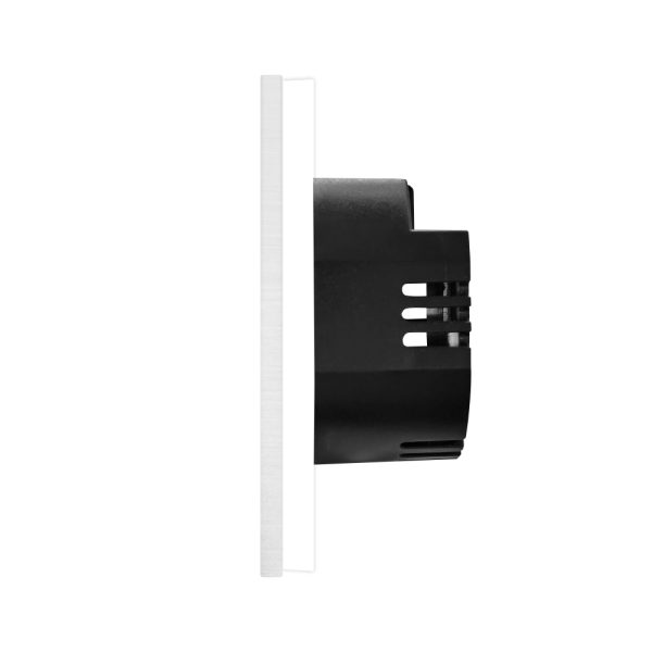 Intrerupator Dublu cu Variator si Touch din Sticla si Rama de Aluminiu LUXION