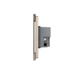 Intrerupator Triplu WIFI cu Touch LIVOLO din Sticla, standard Italian – Serie Noua