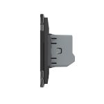 Intrerupator Draperie cu Touch LIVOLO cu Rama din Sticla, Protocol ZigBee
