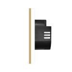 Intrerupator Triplu cu Touch din Sticla si Rama de Aluminiu LUXION, Protocol ZigBee