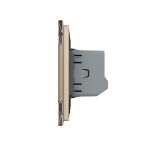 Intrerupator Draperie cu Touch LIVOLO cu Rama din Sticla, Protocol ZigBee