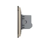 Intrerupator Dublu cu Revenire, Contact Uscat cu Touch LIVOLO – Serie Noua