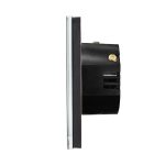 Intrerupator Simplu Cap Scara / Cruce RF433 cu Touch din Sticla LUXION