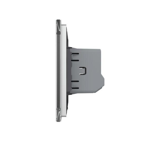 Intrerupator Dublu Cap Scara / Cruce cu Touch LIVOLO din Sticla – protocol ZigBee, Serie Noua