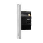 Intrerupator Simplu Cap Scara / Cruce RF433 cu Touch din Sticla LUXION