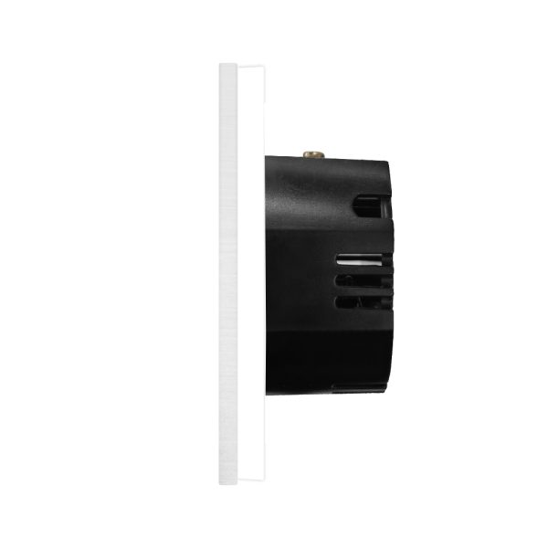 Intrerupator Triplu cu Touch din Sticla si Rama de Aluminiu LUXION, RF433
