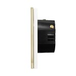 Intrerupator Simplu Cap Scara / Cruce RF433 cu Touch din Sticla LUXION