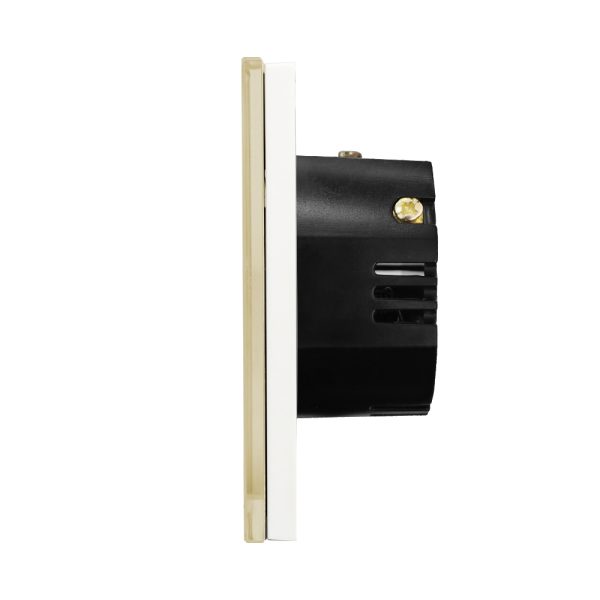 Intrerupator Simplu Cap Scara / Cruce RF433 cu Touch din Sticla LUXION