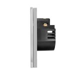 Intrerupator Simplu cu Variator cu Touch din Sticla LUXION, protocol Zigbee
