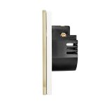 Intrerupator Simplu cu Variator cu Touch din Sticla LUXION, protocol Zigbee