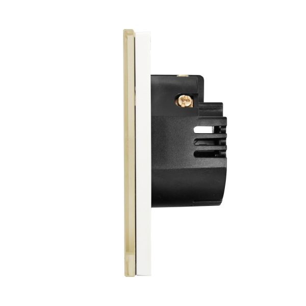 Intrerupator Simplu cu Variator cu Touch din Sticla LUXION, protocol Zigbee