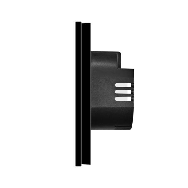 Intrerupator Dublu cu Touch din Sticla si Rama de Aluminiu LUXION, protocol ZigBee