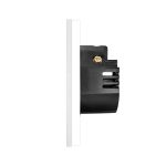 Intrerupator Simplu cu Variator cu Touch din Sticla si Rama de Aluminiu LUXION, protocol Zigbee