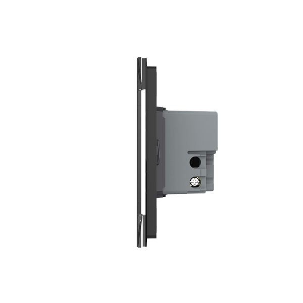 Intrerupator cvadruplu wireless cu touch Livolo din sticla – standard italian