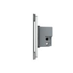 Intrerupator cvadruplu wireless cu touch Livolo din sticla – standard italian