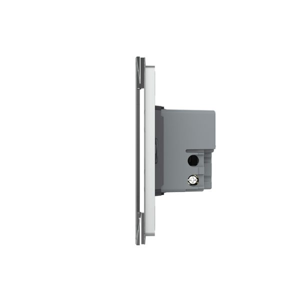 Intrerupator cvadruplu wireless cu touch Livolo din sticla – standard italian