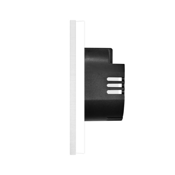 Intrerupator Simplu cu Touch din Sticla si Rama de Aluminiu LUXION, protocol Zigbee