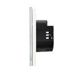 Intrerupator Dublu cu Variator si Touch din Sticla LUXION, RF433