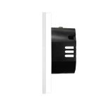 Intrerupator Simplu cu Variator cu Touch din Sticla si Rama de Aluminiu LUXION, RF433