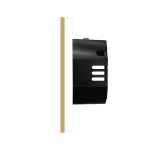 Intrerupator Simplu cu Variator cu Touch din Sticla si Rama de Aluminiu LUXION, RF433