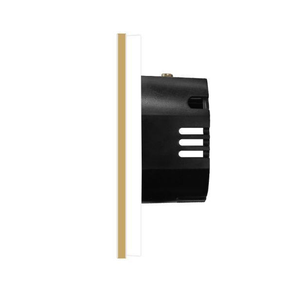 Intrerupator Simplu cu Variator cu Touch din Sticla si Rama de Aluminiu LUXION, RF433
