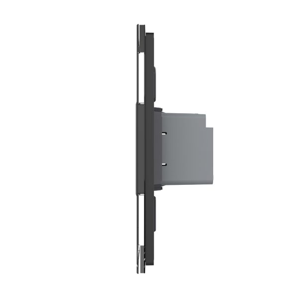 Intrerupator Simplu Cap Scara / Cruce cu Touch Livolo cu Rama Din Sticla 1M, Zigbee – Serie Noua