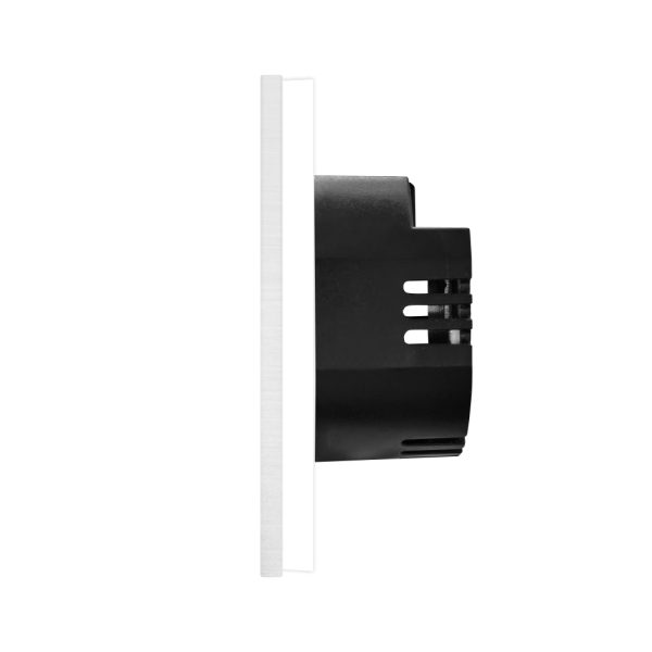 Intrerupator Simplu cu Variator cu Touch din Sticla si Rama de Aluminiu LUXION