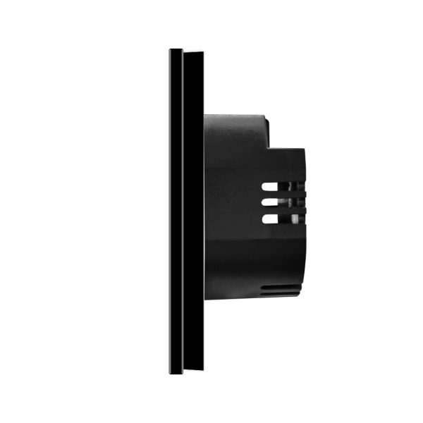 Intrerupator Simplu cu Variator cu Touch din Sticla si Rama de Aluminiu LUXION