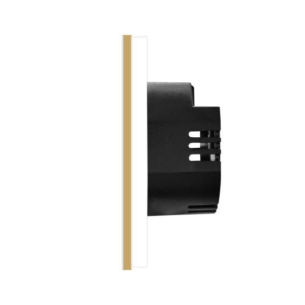 Intrerupator Simplu cu Variator cu Touch din Sticla si Rama de Aluminiu LUXION