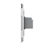 Intrerupator Simplu Cap Scara / Cruce cu Touch Livolo cu Rama Din Sticla 1M, Zigbee – Serie Noua