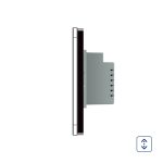 Intrerupator cu touch pentru draperie Livolo din sticla, Standard italian