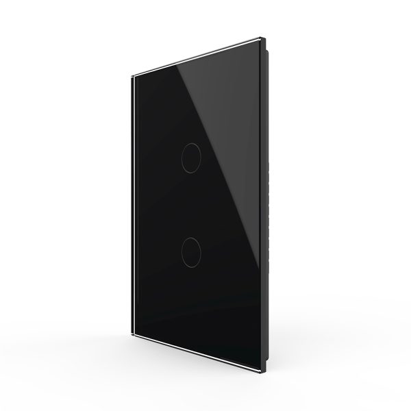 Intrerupator dublu cu touch Livolo din sticla, standard italian – Serie noua