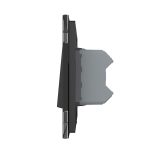 Intrerupator Dublu Mecanic Cap Cruce LIVOLO cu Rama din Sticla – Serie Noua