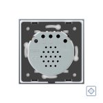 Intrerupator simplu cu revenire / contact uscat Livolo cu touch din sticla