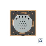 Intrerupator simplu cu revenire contact uscat Livolo cu touch din sticla