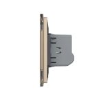 Intrerupator Simplu cu Variator Livolo cu Rama din Sticla, ZigBee – Serie Noua