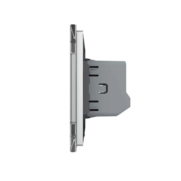 Intrerupator simplu wireless cu touch Livolo din sticla, Serie noua