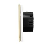 Intrerupator Triplu RF433 cu Touch din Sticla LUXION