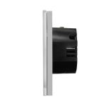 Intrerupator Triplu RF433 cu Touch din Sticla LUXION