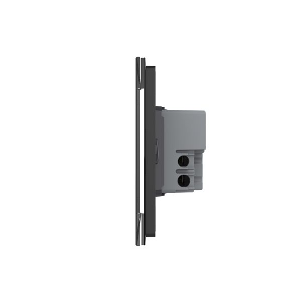 Intrerupator triplu cu touch Livolo din sticla, standard italian – Serie noua