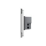 Intrerupator triplu cu touch Livolo din sticla, standard italian – Serie noua