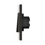 Intrerupator Dublu Cap Scara Mecanic LUXION cu Rama din Sticla