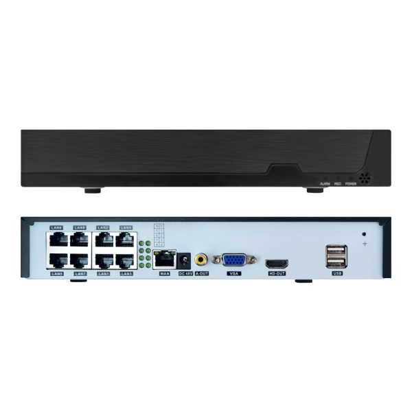 NVR cu 8 Canale Besnt BS-N08PT, 8CH POE NVR, H.265, 1080P, 5MP