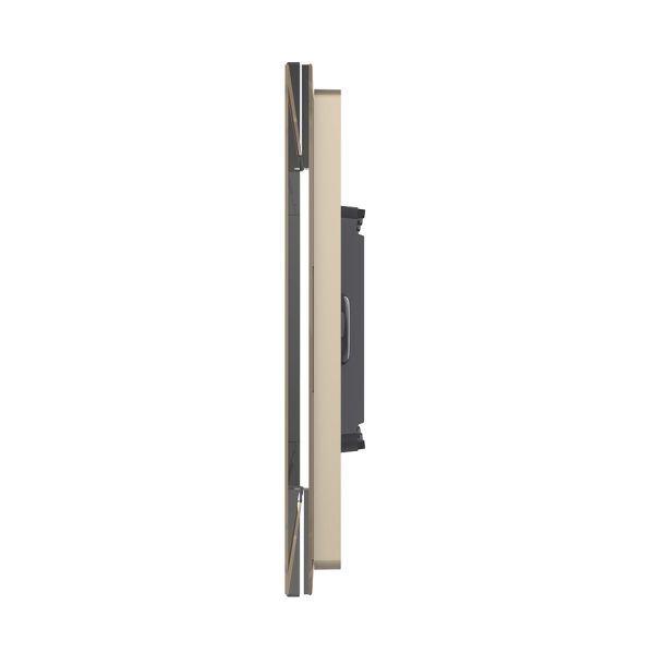 Panou intrerupator dublu cu touch Livolo din sticla, standard Italian – Serie noua