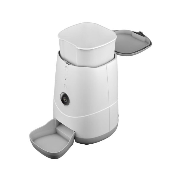 Dispenser smart pentru hrana animalelor de companie Petoneer Nutri Vision, 3.7 L, Camera, Control Vocal