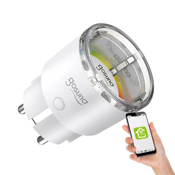 Priza smart Gosund EP2 cu Wi-Fi, Monitorizare energie, Control vocal, 2500 W, 10 A